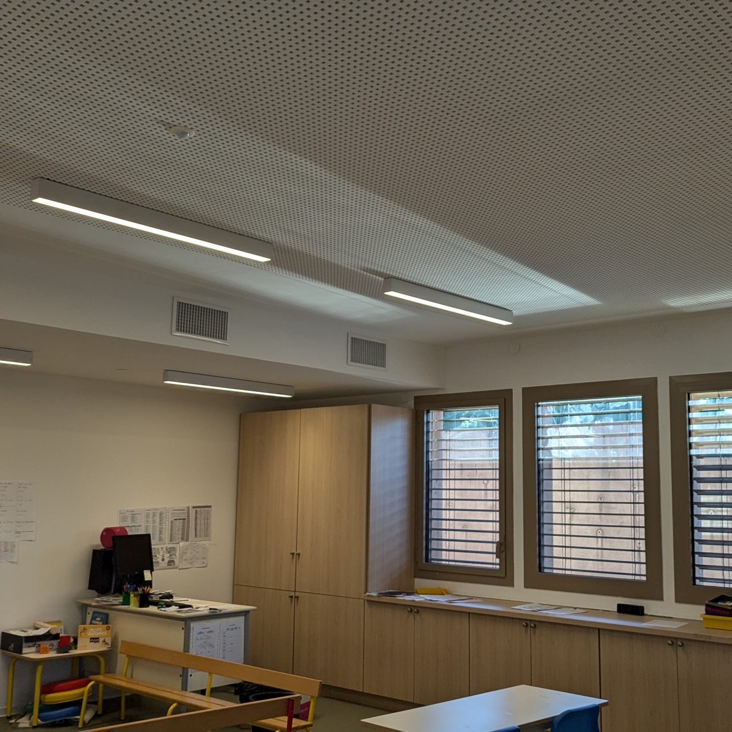 Extension d'école à ossature bois — chantier Olivier GUY Entreprise